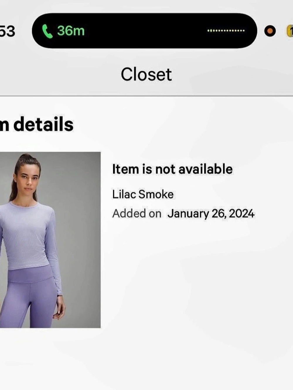Lululemon All It Takes Ribbed Nulu Long-Sleeve Shirt Purple - Picture 2 of 2